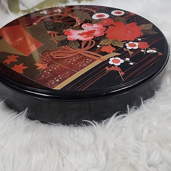 Vintage Lacquerware Bento Hors de houvre Snack Tray with Lid Yamanaka - Picture 4 of 9